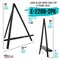 20" Black Wood Tabletop Easel (2 Pack) - Adjustable A-Frame Canvas Stand for Painting Party & Signs - Table Top Easel for Painting, Canvas Holder, Crafts, Photos, Pictures